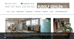Desktop Screenshot of holz-gehlen.de